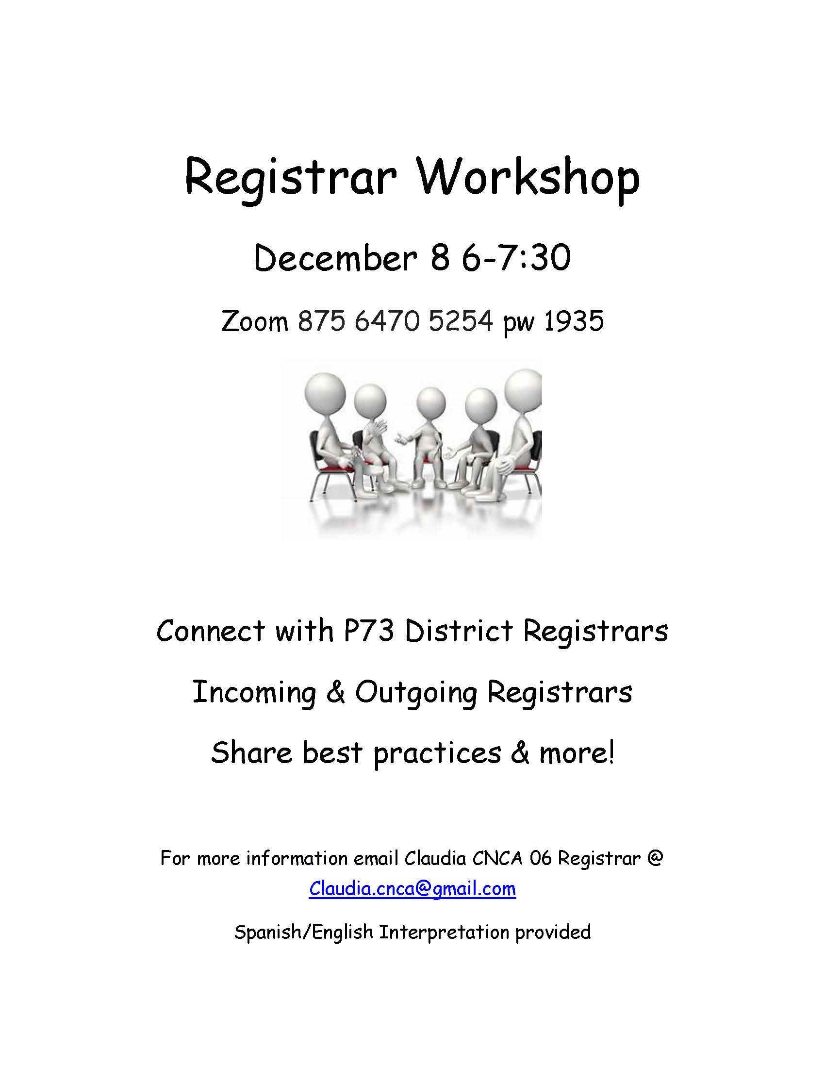 Registrar Workshop